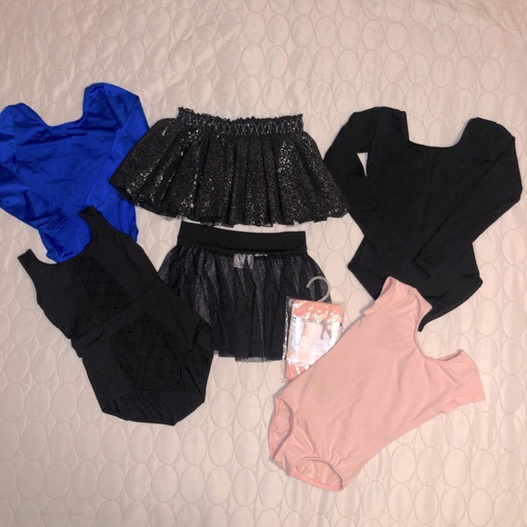Ballet/Gymnastics Outfits, 13 Piece Lot, Size S, M, L (Sizes 6 to 12) - Picture 2 of 14